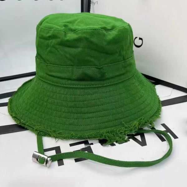 

edges summer women's raw bucket hats canvas drawstring hat circumference 56-58cm0akd, Blue;gray