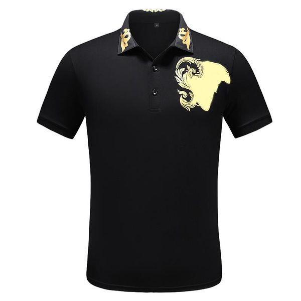

2023selling designer polo shirt tide brand lou short sleeve t-shirt casual polo shirt vuitt classic fashion men's summer dio t-shirt, White;black
