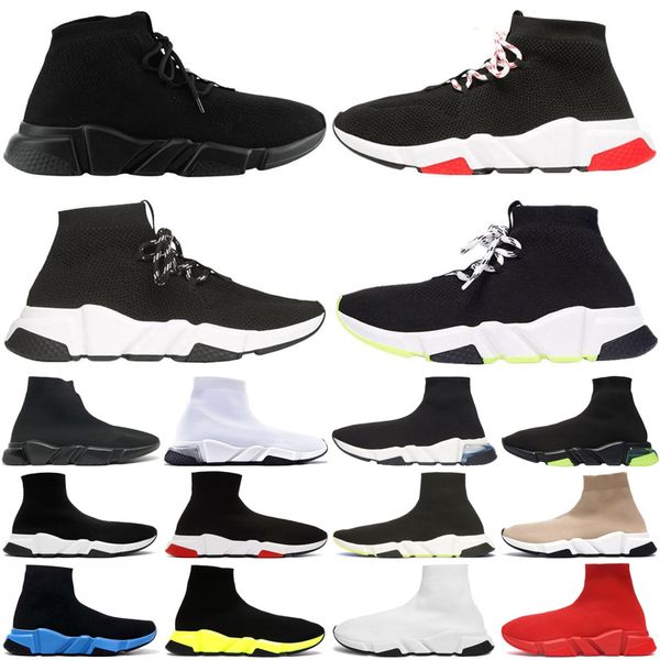 

designer shoes sock speed trainer for mens womens triple s lace up black clearsole white men women trainers sneakers luxury plate-forme casu