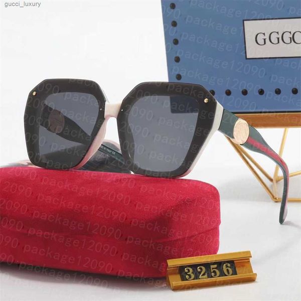 

2023 fashion brand sunglasses glasses 3256 retro black frame suitable for men and women's luxury glasses designer glasses polarized sun, White;black