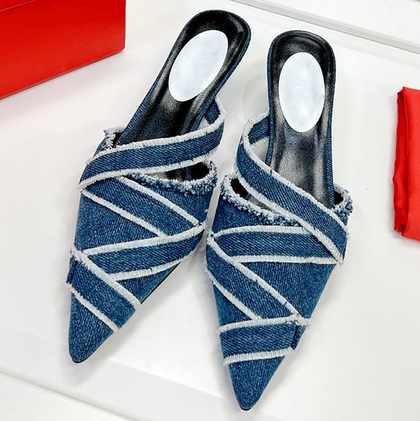 

sandals satin mules criss cross toe oval 1dr plaque summer causal shoes fashion luxury designer buckle black dieseis slippers women heeled s