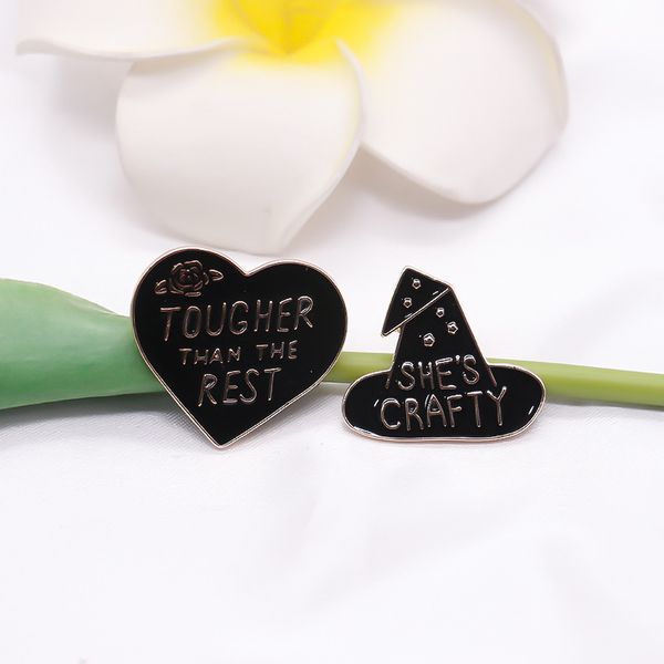 

witch hat brooch cute anime movies games hard enamel pins collect metal cartoon brooch backpack hat bag collar lapel badges, Blue