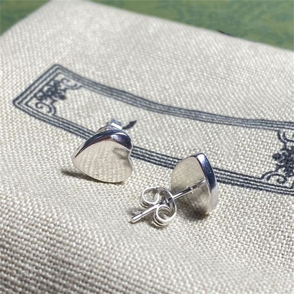 

women's jewelry designer love earrings luxury geometric studs high-quality vintage everything matching ear accessories, Silver