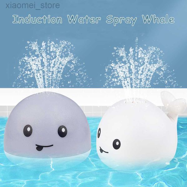 

bath toys injector electric cartoon whale flashing ball water squirt sprinkler baby bath toy automatic squirt water kids bath toys pool
