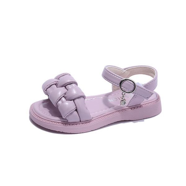 

sandals kids shoes beach baby children footwear girls flat middle fashion fresh f11305, Black;red