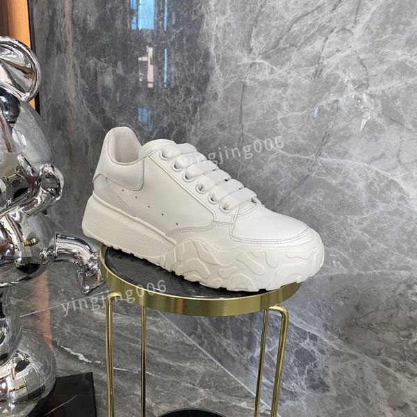 

brand designer platform women quality casual shoes leather lace-up sneaker lady flat running trainers letters gym sneaker2023, Black