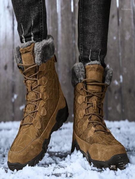 

boots waterproof men tactical shoes winter leather men039s camouflage warm work shoe16151199, Black