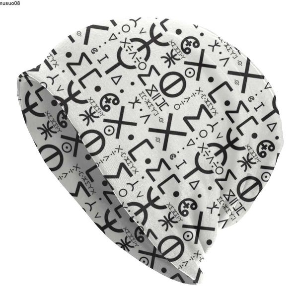 

beanie/skull caps cool winter warm knitted hats tifinagh amazigh alphabet art skullies beanies caps imazighen world flag bonnet hats j230518, Blue;gray