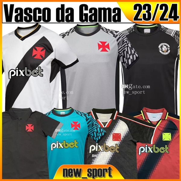 

23 24 vasco da gama soccer jerseys vest pre-match shirt spcecial shirts maxi rios paulinho fabiano muriq custom jerseys 2023 2024 men black, Black;yellow
