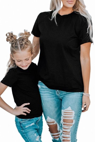 

black plain crew neck short sleeve tee 2023 new c6sz#, White