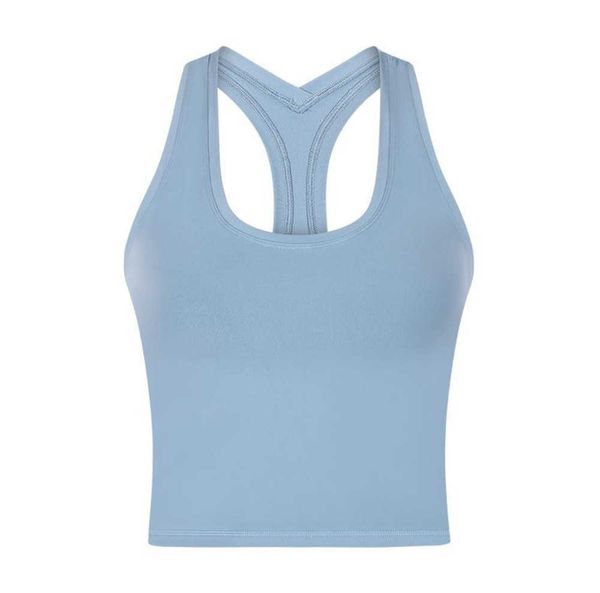 

new women tank lululemens camis short solid color yoga vest y shaped back moisture absorption sweat wicking gym sport running fitness 023