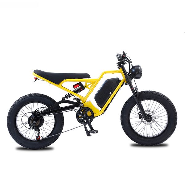 

akez electric bicycle 18ah 1500w 48v mountain ebike 20 inch mountain moped men's road hydraulic oil brake electric bike