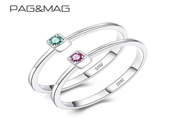 

pagmag real 925 sterling silver ring gree red z rings for women gemstone engagement rings silver 925 jewelry anillos mujer q07437894