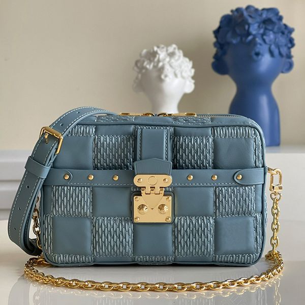 

designer crossbody bag genuine leather handbag 22cm luxury chain bag delicate knockoff shoulder bag with box yl158