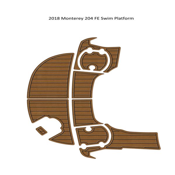 

2018 monterey 204 fe swim platfrom step pad boat eva foam faux teak deck floor