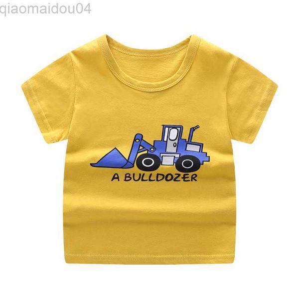 

t-shirts 2-8t toddler kid baby boys girls clothes summer infant short sleeve cotton t shirt childrens print tshirt cute tee outfits aa230518, Blue