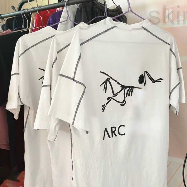 

men's t-shirts designer selling men's short-sleeved polo shirt and women's cotton functional ack large letter t-shirt couple, White;black