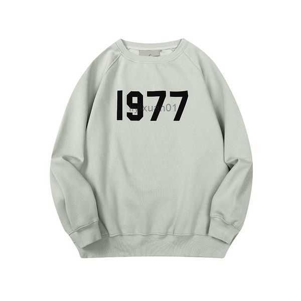 

1977 designer essen hoodies hoody men essentail pullover sweatshirts oversized clothing quality mens womens hooded jumper refflective lette, Black