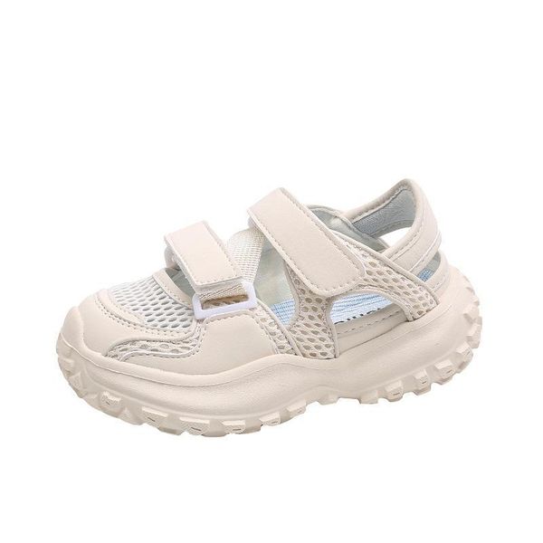 

sandals kids shoes baby child spring summer boys girls lightweight wear-resistant casual hollow mesh f12504, Black;red