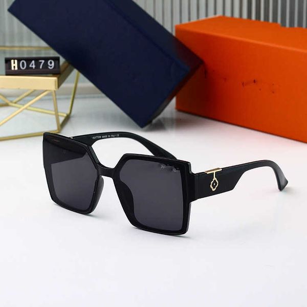 

designer lou vut luxury cool sunglasses 2023 new simple overseas same sunglasses popular on the internet women's and glasses with origi, White;black