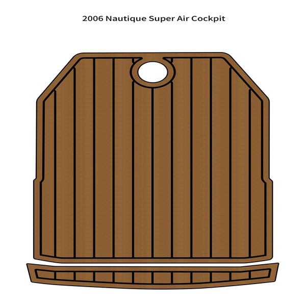 

2006 nautique super air cockpit pad boat eva foam faux teak deck floor mat