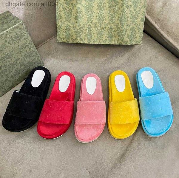

classic designer letter printed slipper thick bottom flip flop non-slip rubber sole summer slipper slide womens slippers trendy beach scuffs, Black
