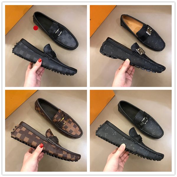 

23ss formal dress shoes for gentle brands designer men genuine leather shoes pointed toe mens designer business oxfords casual shoes big siz, Black