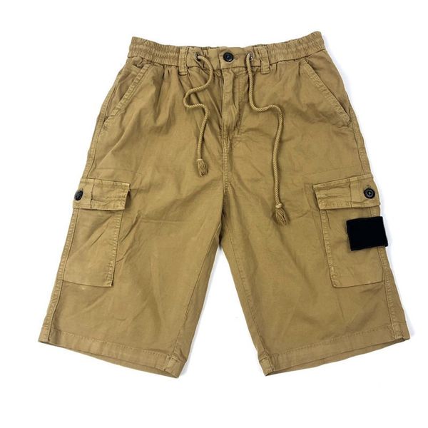 

men's shorts stone label summer three-dimensional cargo shorts function nickel pants men's and women's models 230518, White;black