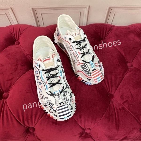 

new casual shoes women designer leather lace-up sneakers fashion lady flat running letters shoes sneaker2023, Black