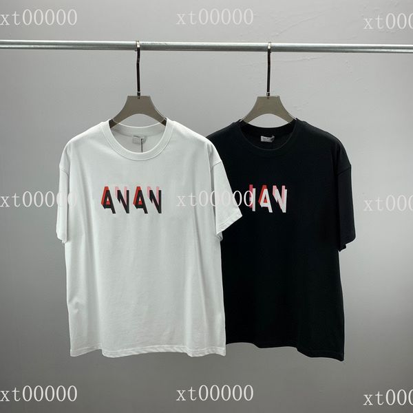 

22ss designer letter printed t shirts tee sweatshirt fashion high street short sleeves summer casual t-shirt breathable men women crew neck, Black;brown