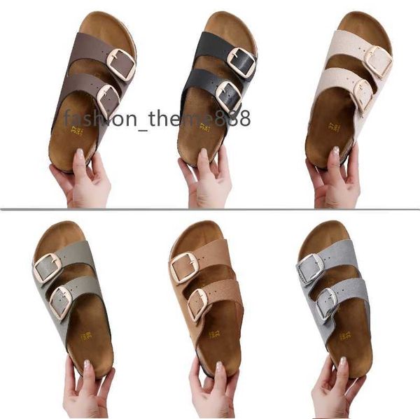 

birkens sandals brand man slide big buckle sandal women black white fashion brand sandals 35-46