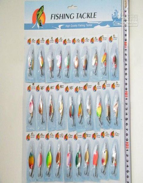 

30x pack 1set30pcs various assorted laser spinners spoon bait fishing fishing lures spinners7051686