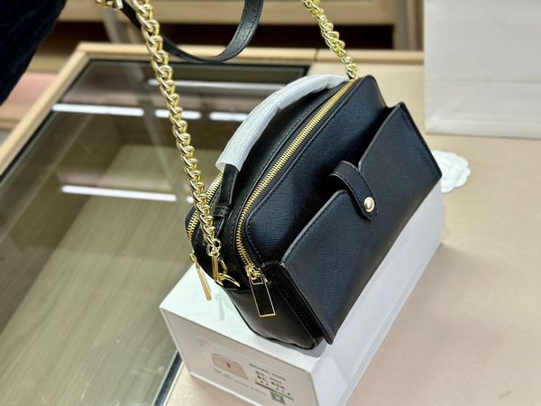 

premium designer shoulder bag genuine leather simple design long strap camera bags