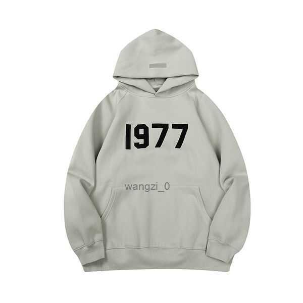 

1977 designer hoodies hoody essentail sweatshirts oversized clothing quality womens hooded jumper refflective letter print 3 b4x7, Black