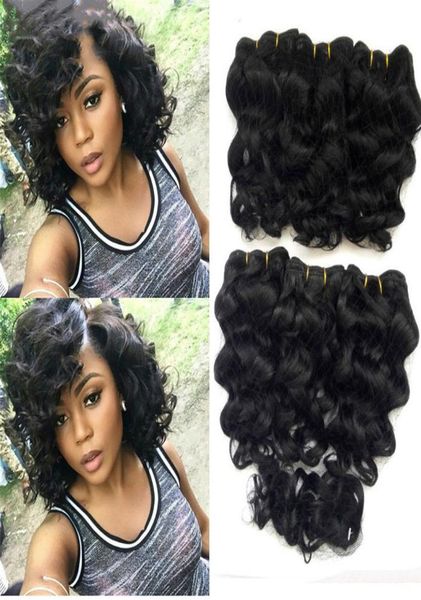 

water wave human hair bundles with closure frontal 4 pcs lot brazilian remy curly bundles hairs extension5455650, Black