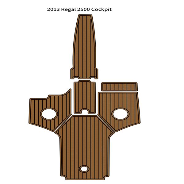 

2013 regal 2500 cockpit pad boat eva foam faux teak deck floor mat flooring