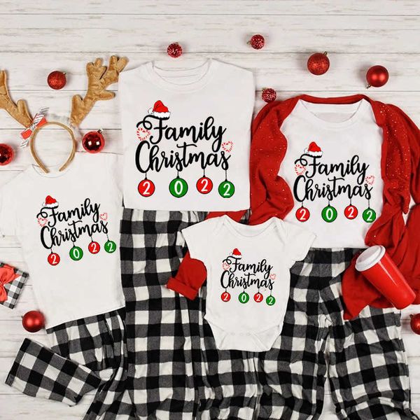 

outfits 2022 shirts parents and children t-shirts for baby jumpers family appearance clothing gift christmas party set g220519, Blue