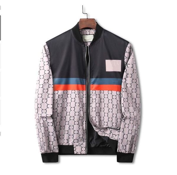 

luxury designer fashion men's jacket coat hoodie couple casual stand collar zipper windbreaker letter print clothing, Black;brown