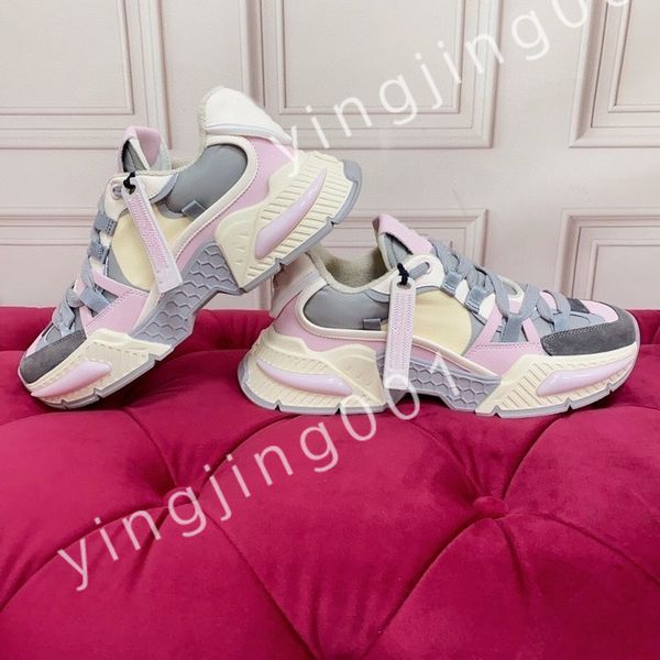 

2023 new casual shoes trainers women flats platform sneakers designer logo white black leather womens lace up mens size 35-45