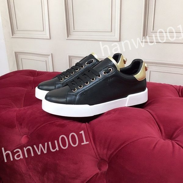 

new luxury designer woman shoes leather lace up men fashion platform sneakers white black mens womens casual shoes