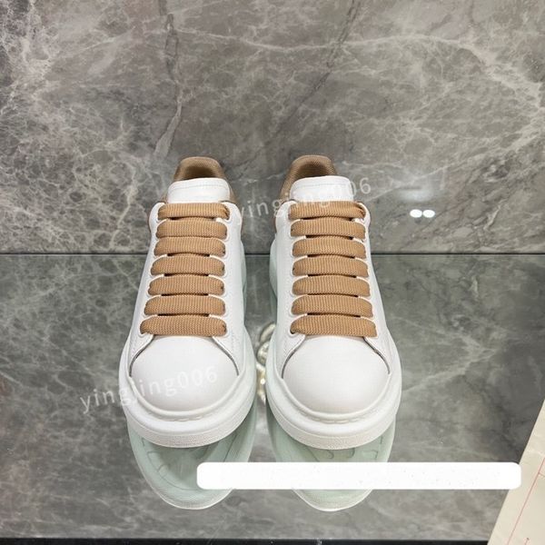 

new fashion designer platform men casual shoes leather lace-up sneaker lady flat running trainers letters gym sneaker, Black