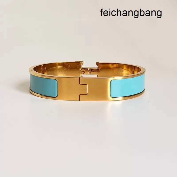 

h home bangle wholesale bangle enamel rainbow woman steel h bracelet fashion bracelets for man women jewelry optional fine with dustbag, Black
