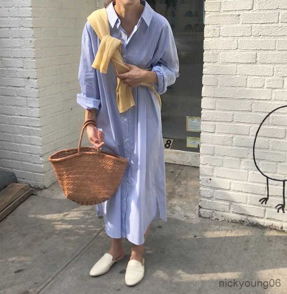 

new spring maternity dress woman striped loose version large size dresses pregnant woman clothing r230519, White