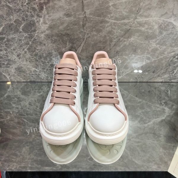 

2023new brand designer platform womens men quality casual shoes leather lace-up sneaker lady flat running trainers letters gym sneaker, Black