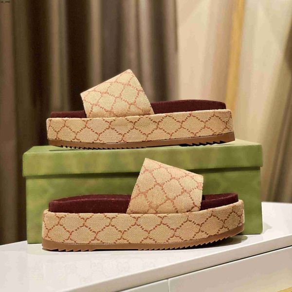

slippers designer slipper for women slides sandal flat sandles summer shoes classic brand thick casual woman outside slippers sliders beach, Black