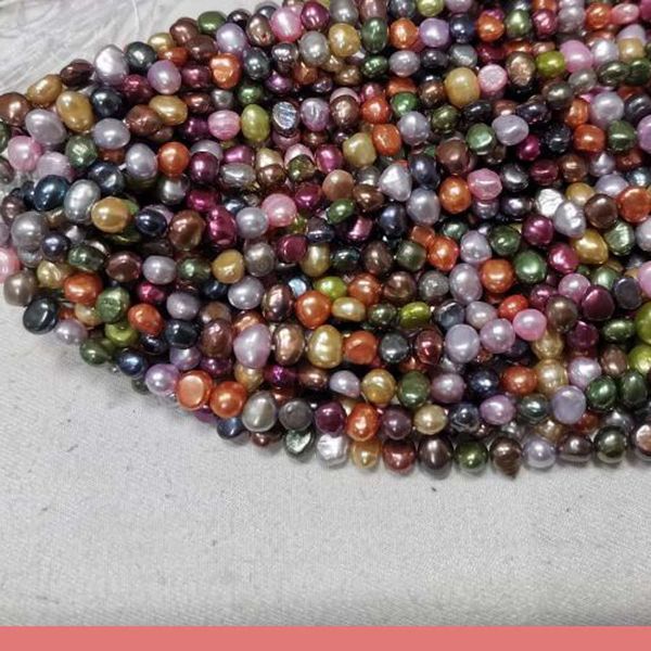 

crystal wholesale 20 strings nugget freshwater cultured pearl baroque beads multicolours