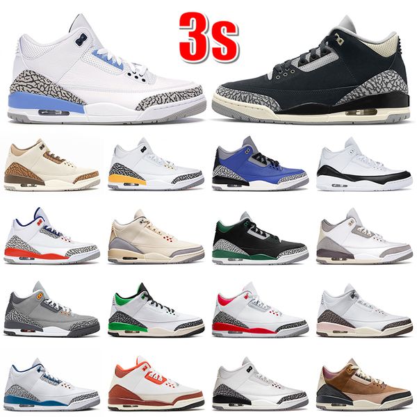 

new arrival 3s og basketball shoes jumpman 3 unc for men women palomino fragment laser orange pine green medium grey fire red white cement s