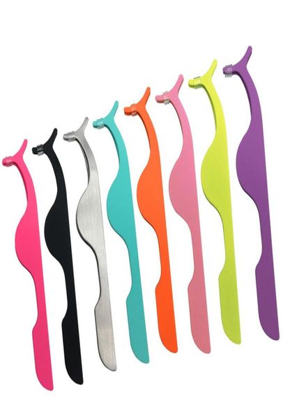 

brand new false eyelashes curler stainless steel material fake lashes aid 8 colors drop ec0012474447