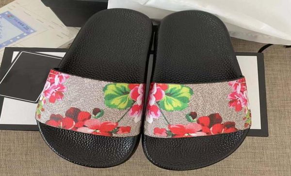

classic slipper sell well rubber sandals slides floral brocade men women fashion slippers red white gear bottoms casual by shoe10 5802784, Black