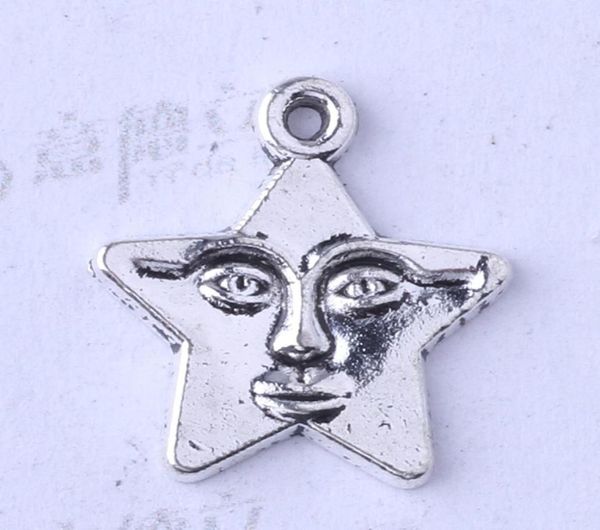 

star pendant bead antique silverbronze fit necklace 1614mm diy jewelry zinc alloy 400pcslot 33874282994, Bronze;silver